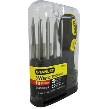 百偉五金工具史丹利10件套換頭多用螺絲刀(62-511-22) 專業之選，匠心之作